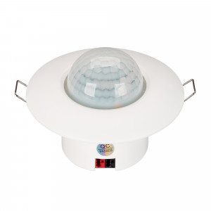 INTELLIGENT ARLIGHT Датчик присутствия KNX-301-012-IN (BUS, PIR) 038408, ИК датчик присутствия KNX. Встроенные датчики освещенности и температуры. Питание от шины KNX DC 21-30V. Размер 65хO93 мм. Размер утапливаемой части 38хO52 мм.