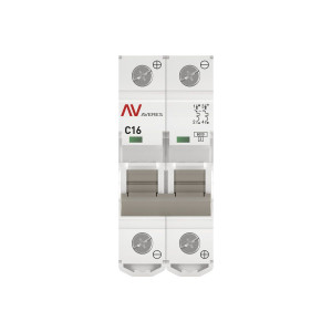 Выключатель автоматический AV-6 DC 2P 16A (C) 6kA EKF AVERES mcb6-DC-2-16C-av