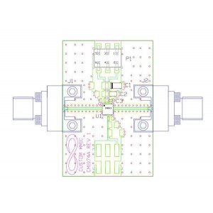 CMD271P3-EVB, Радиочастотные средства разработки EVB 6 - 11 GHz Low Noise Amplifier