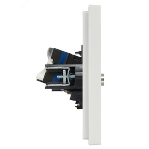 FORTE&PIANO Розетка двойная TV+RJ45 кат.6 FP237 белый IEK FP-AK20-2-K01