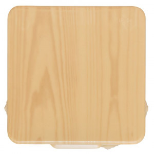 Коробка распределительная КМР-030-014 с крышкой (100х100х55), 8 мембранных вводов светлое дерево IP54 PROxima plc-kmr-030-014-s