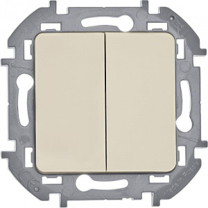 Выключатель 2-кл. Inspiria 10А IP20 250В 10AX механизм сл. кость Leg 673621