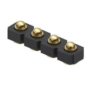 815-22-004-30-001101, Проводные клеммы и зажимы Spring-Loaded Hdr,1R Vert Mount, SMT, 4P