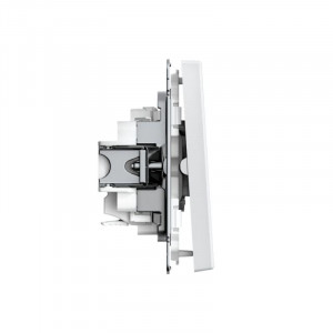 ARTGALLERY 2-клавишный ВЫКЛЮЧАТЕЛЬ, 10АХ, механизм, быстрозажимные клеммы, БЕЛЫЙ GAL000151S