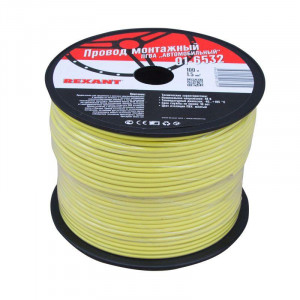 Провод ПГВА 1х1,50мм2, желтый, бухта 100м