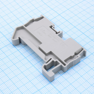 GP4-2-GY, Проходная клемма, тип фиксации провода: Push-in, номинальное сечение: 4 мм кв., 32A, 800V, ширина: 6,2 мм, цвет: серый, втычная перемычка, тип монтажа: DIN35