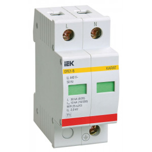 Ограничитель перенапряжения ОПС1-B 2P IEK MOP20-2-B
