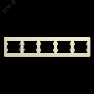 Рамка 5-м Glossa горизонт. беж. SE GSL000205