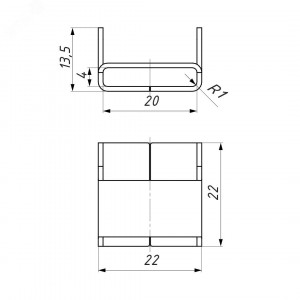 Скрепа для ленты C 20 (уп.100шт) (А200) 22200021