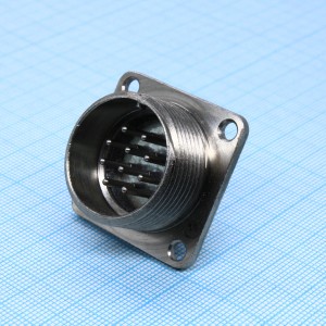 2РМГД24Б10Ш5Е2, 10-контактная герметичная блочная (приборная) вилка