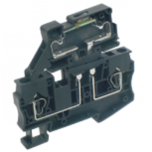 Предохранительная клемма UJ5-4RDX24E(6.3X32), Предохранительная клемма, тип предохранителя: 6,3x32, LED 24V, тип фиксации провода: пружинный, номинальное сечение: 4 мм кв., до 10A, 500V, ширина: 8,2 мм, цвет: черный, тип монтажа: DIN35, стандарт GB/T14048.1,