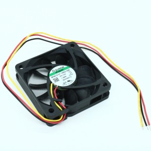 MF60151V1-1000U-G99, Вентилятор 12В 60х60х15мм, V 4700об/мин 44,62м3/час, 34,2дБ, 1.58W/0.13A, сигнальный провод