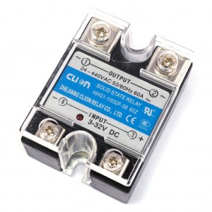 HHG1-3/032F-38-60A, Реле 3-32VDC, 60A/440VAC (zero-cross) трехфазное