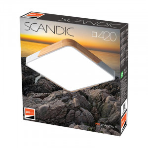 Светильник светодиодный декоративный PPB Scandic-S DIM 72Вт 3000-6500К IP20 настенно-потолочный бытовой диммир. GR/W 5037397