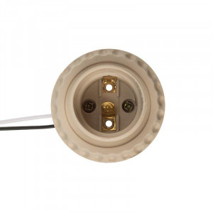 Патрон E27 с проводом 20см бел. 11-8875