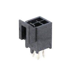 105310-1104, Проводные клеммы и зажимы NanoFit Hdr Vrt 4Ckt DR KNK Pns Blk Tin