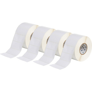 brd62400, XTHT-55-8423-3 этикетки, материал В-8423, белый глянцевый полиэстер, размер 101.6х50.8мм, 3 000 шт. в рул.