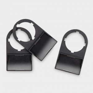 Держатель маркировки DMA-22-18x27-B, O 22мм, 18х27мм, черный (уп.50шт), Держатель маркировки PTp-18-W и PTp-18-Y, для кнопок диаметром 22 мм, размер маркера: 18x27 мм, цвет черный, в упаковке 50 штук