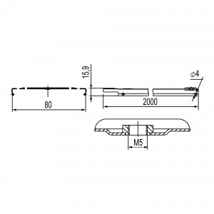Крышка для лотка осн.80 L2000 сталь 0.8мм с заземл. гор. оцинк. DKC 35511HDZ