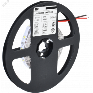 Лента LED 5м LSR-2835W60-4,8-IP20-12В LSR1-2-060-20-3-05
