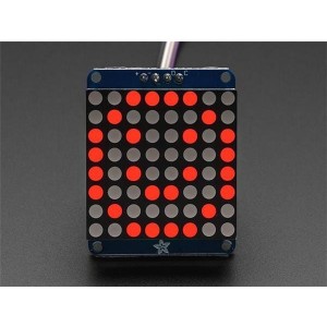 1049, Принадлежности Adafruit  Small 8x8 LED Matrix Red w/I2C Backpack