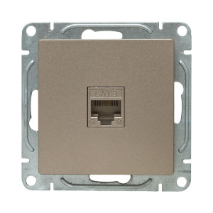 Механизм розетки RJ11, шампань Эпика EKF UP1-SOC-RJ11