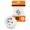 Розетка 2П+З 16А 250В белая «Виви» SQ1820-1012