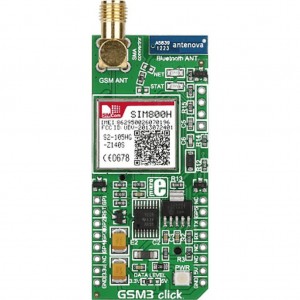 MIKROE-1720, Встраиваемый GSM/GPRS (850/900/1800/1900МГц) модуль форм фактора mikroBUS на основе SIM800H