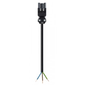 Соединитель GST18i3K1B-25H 60SW, Кабельная сборка, оконеченная розеточным разъемом GST18i3, и свободным концом, 3 полюса, длина кабеля: 6 метров, сечение жил кабеля: 3х2,5 мм.кв., номинальное напряжение: 250V, номинальный ток: 20А, цвет разъема: черный, цвет кабеля: черный
