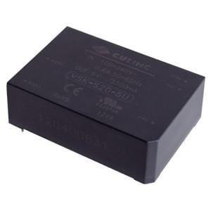 VSK-S20-3R3U, Модули питания переменного/постоянного тока ac-dc, 20 W, 3.3 Vdc, single output, encapsulated PCB