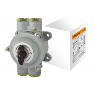 Пакетный выключатель ПВ2-63 2П 63А 220В, силуминовый корпус, IP56 SQ0723-0067