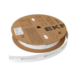 Термоусаживаемая трубка ТУТ нг 40/20 белая рулон PROxima tut-40-w