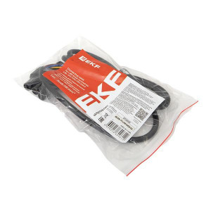 Кабель для подключения светодиодных линейных светильников ДБО-60/120/150 черный 1 метр 3x0,75 мм2 EKF ASC-B-1-LBL