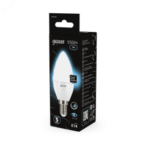 Лампа LED Candle E14 7W 4100К step dimmable 1/10/100 103101207-S