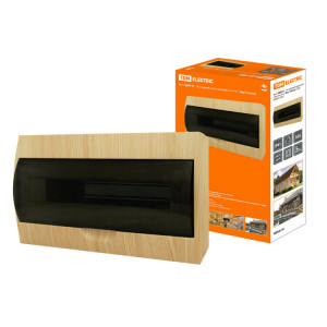 Бокс ЩРН-П-18 модулей навесной пластик IP41 "Эко" (сосна) SQ0901-0017