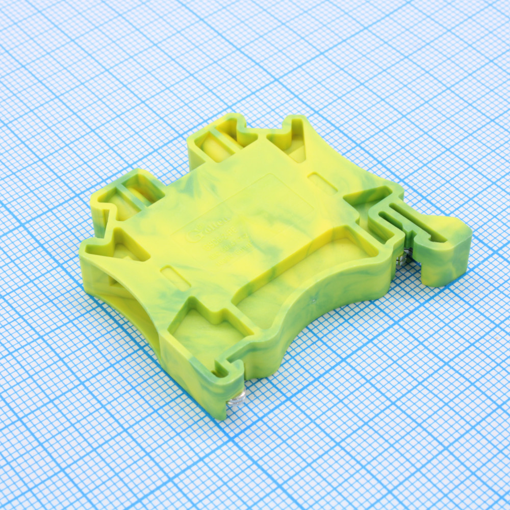 Изображение товара GSD6 2 PE зажим заземляющая клемма винтовой DIN35 6 мм кв 8 мм желто зеленый