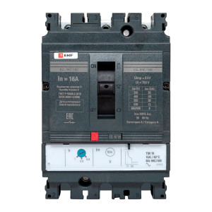 Выключатель автоматический 3п 100/16А 36кА ВА-99C Compact NS PROxima mccb99C-100-16