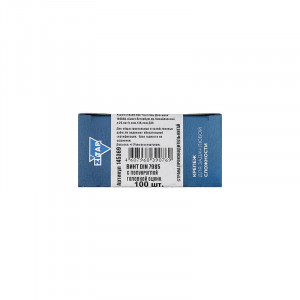 Винт с полукруглой головкой М6х10 DIN 7985 оцинк. (уп.100шт) Zitar 145369