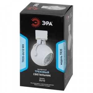Светильник трековый TR35-GU10 80х130 8647 MR16 GU10 1ф WH бел. Б0053295