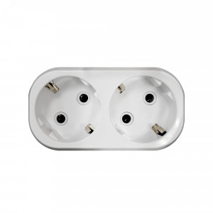 Тройник на 2 гнезда с заземлением 16А А302