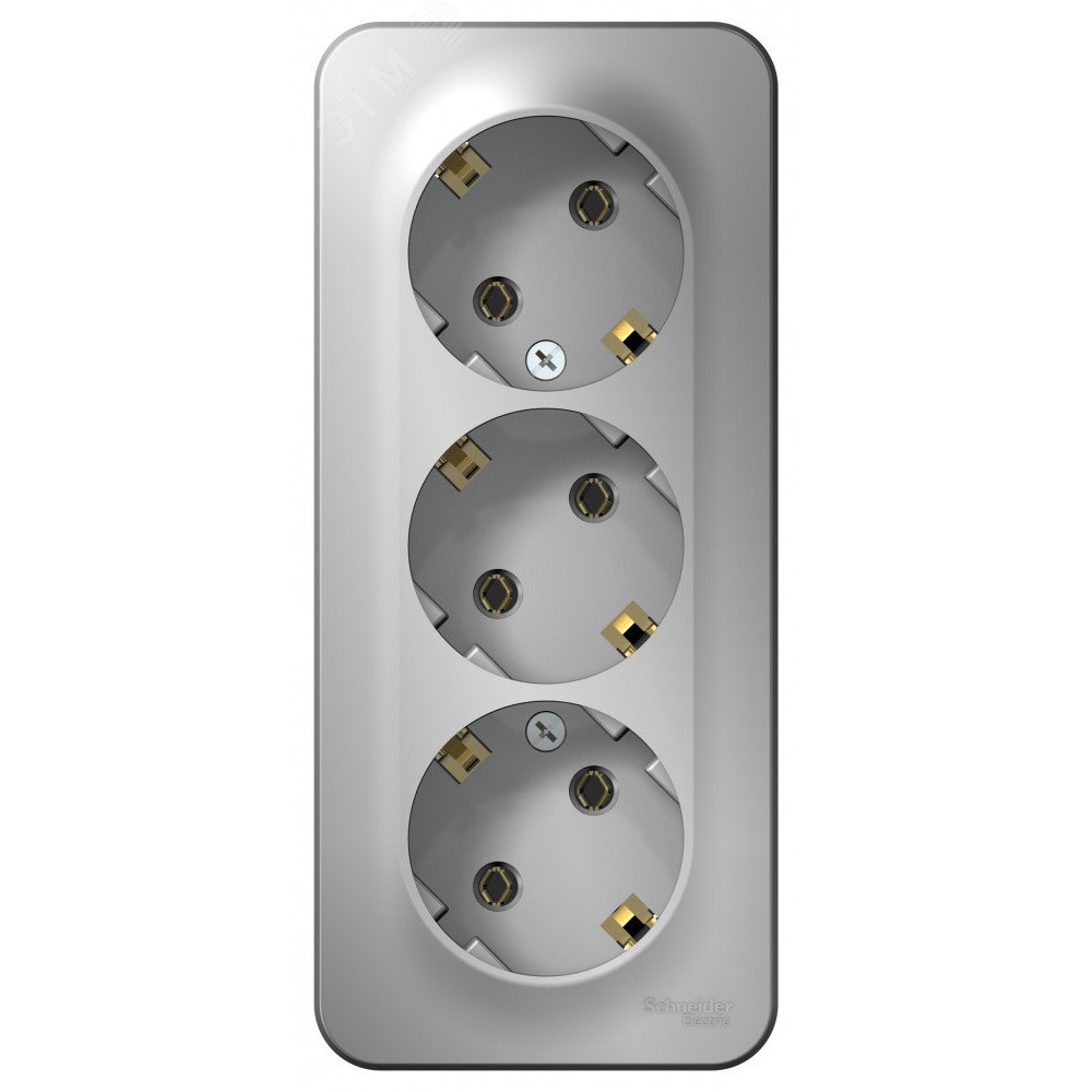 Изображение товара Розетка 3-м ОП Blanca IP20 16А 220В с заземлением без шторок