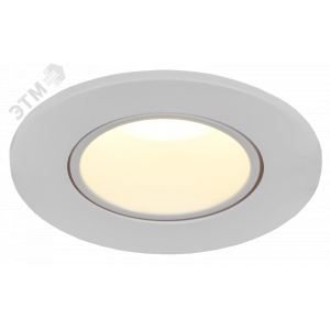 Светильник 4104 встраиваемый MR16 круг пласт. бел. LT-UVB0-4104-GU05-1-K01