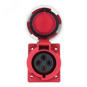 Розетка стационарная внутренняя угловая 4242 3Р+РЕ 32А 380В IP67 PROxima ps-4242-32-380