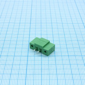 15EDGVM-3.5-02P-14-00A(H), Разъемный клеммный блок на плату, 2 контакта. Серия 15EDGVM-3.5