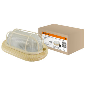 Светильник НПБ1202 сосна овал с реш. 100Вт IP54 SQ0303-0438