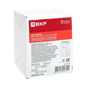 Переключатель кулачковый ПК-1-121 10А 1P «0-1-2-3» PROxima pk-1-121-10