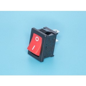 SWR-41R, Выключатель 220В 2 контакта 19х13мм, красный, вкл-выкл
