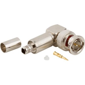 031-71010-RFX, РЧ соединители / Коаксиальные соединители 75OHM CRIMP ANG PLUG/RG59