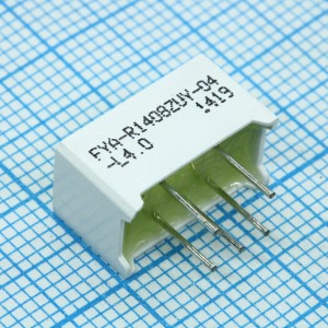 FYA-R1408ZUY-04-L4.0, Светодиодный модуль прямоугольный 14x7.5x8мм Желтый 150-200мКд