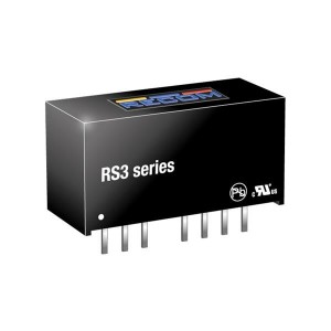 RS3-1215S, Преобразователи постоянного тока в постоянный с изоляцией 3W DC/DC 1kV REG 2:1 9-18Vin 15Vout